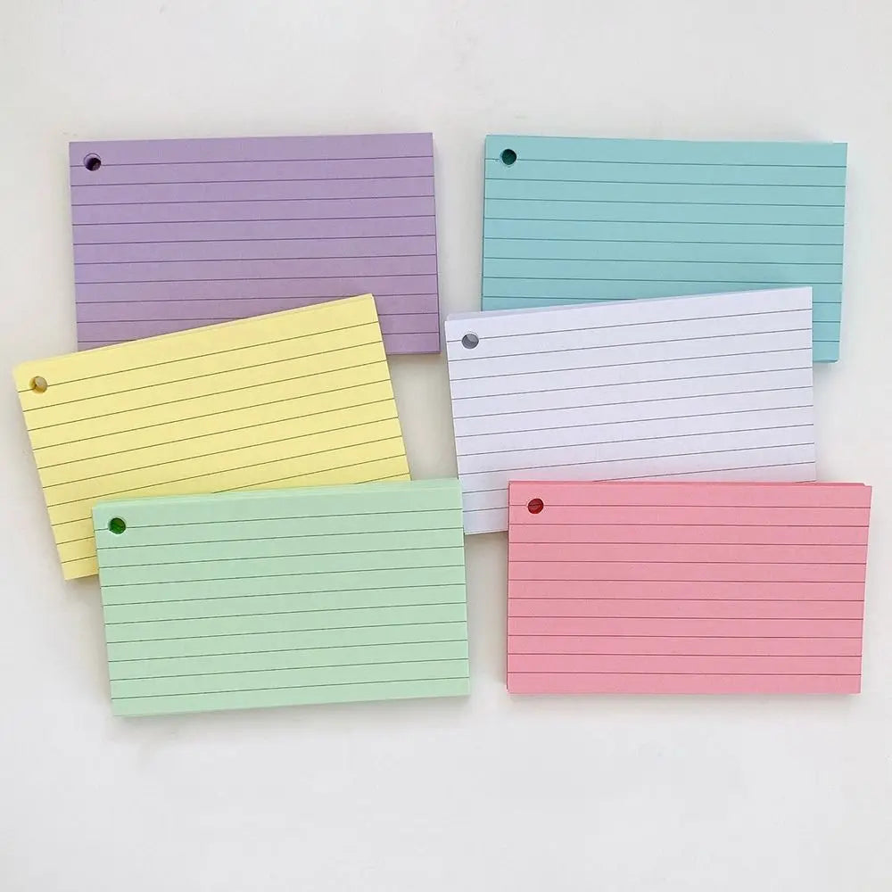 Back to School Essential Study Kit - 50pcs Premium Double-Sided Lined Index Flash Cards with Durable Protective Cover