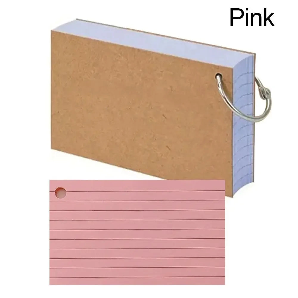 Back to School Essential Study Kit - 50pcs Premium Double-Sided Lined Index Flash Cards with Durable Protective Cover