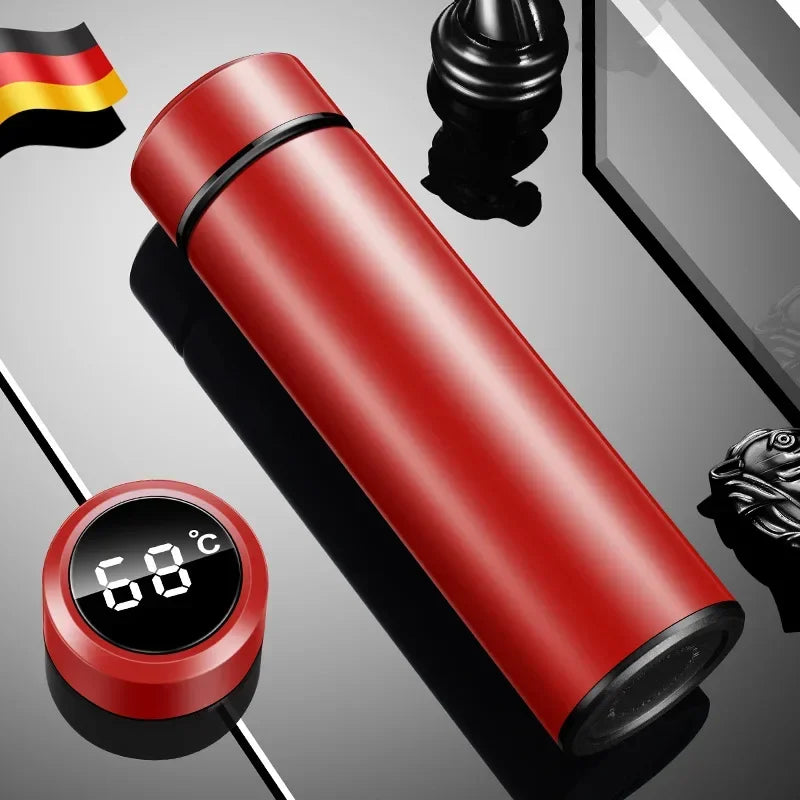 500ML Temperature Display Thermos Cup Stainless Steel Divided Thermos Bottle Outdoor Vacuum Insulated Cup