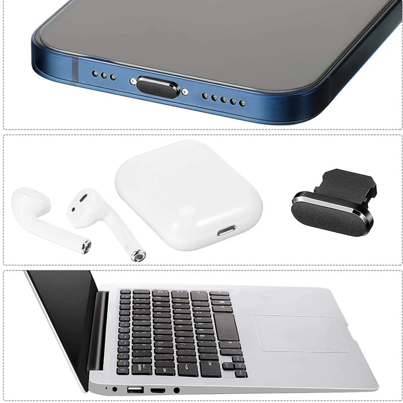 Dust Plug Mobile Dust Plug Cleaner for iPhone 14 13 Pro Max Mobile Port Cleaner Kit Computer Keyboard Cleaner Tool Cleaner Brush