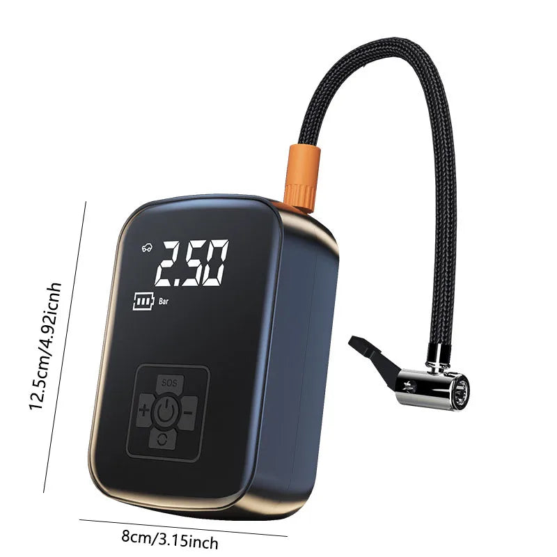 1pc Wireless Car Air Compressor Air Pump Electric Tire Inflator Pump for Motorcycle Bicycle Boat