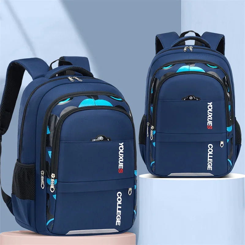 Useful Kids Backpack In Primary Schoolbag For Teenager Boys Waterproof Backpacks Book Bag