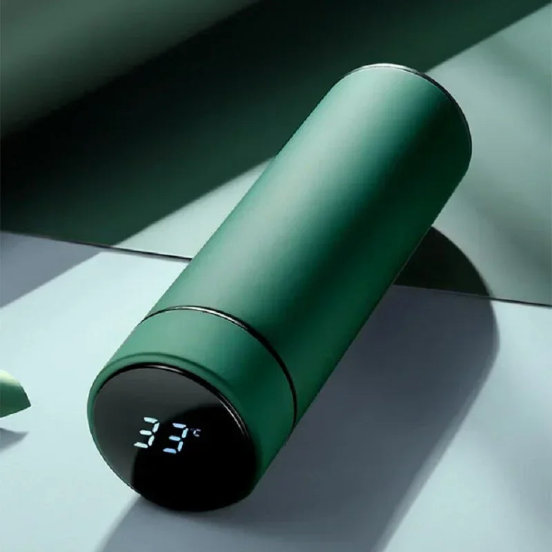 500ML Temperature Display Thermos Cup Stainless Steel Divided Thermos Bottle Outdoor Vacuum Insulated Cup