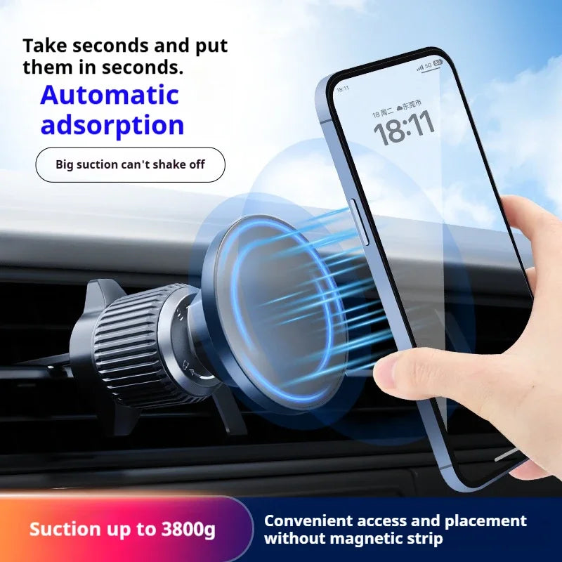 Magnetic Car Phone Holder Strong Magnetic Vent Mount Navigation Universal Clip-On Mobile Phone Stand Car mobile phone holder