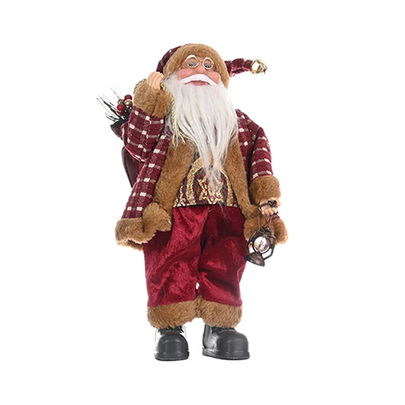 Merry Christmas Decorations For Home Santa Claus Chef Doll Christmas Tree Ornaments Navidad Natal Gifts New Year Plush Figurines