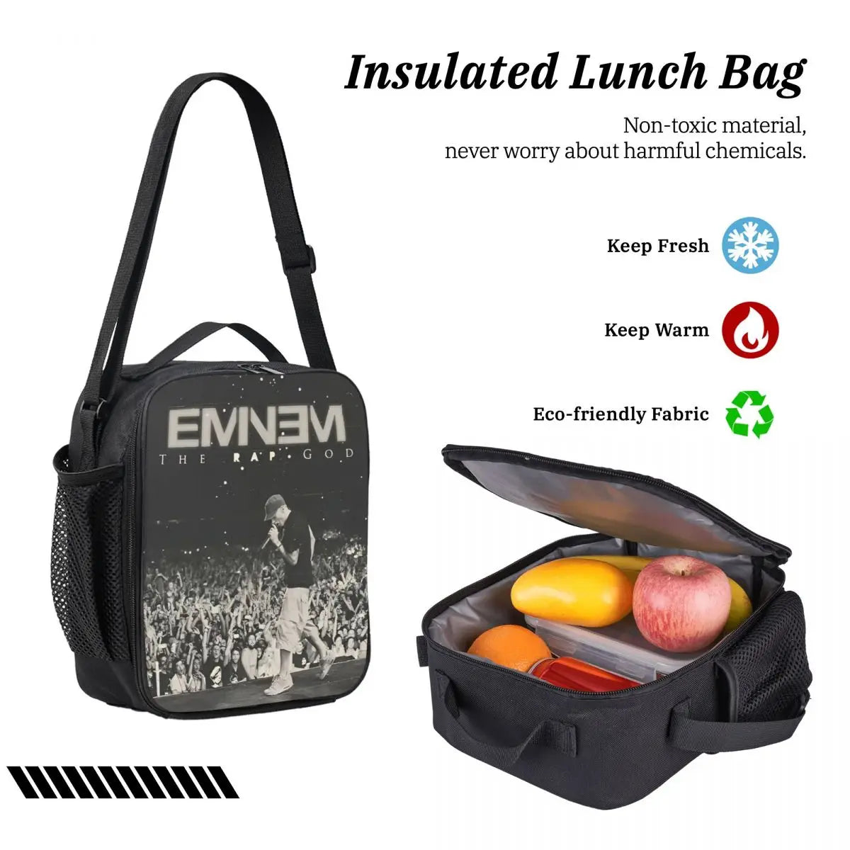 3Pcs Eminem Slim Shady School bags Set for Boy Girl Pen Bags Backpack Sets with Lunch Box For Primary School