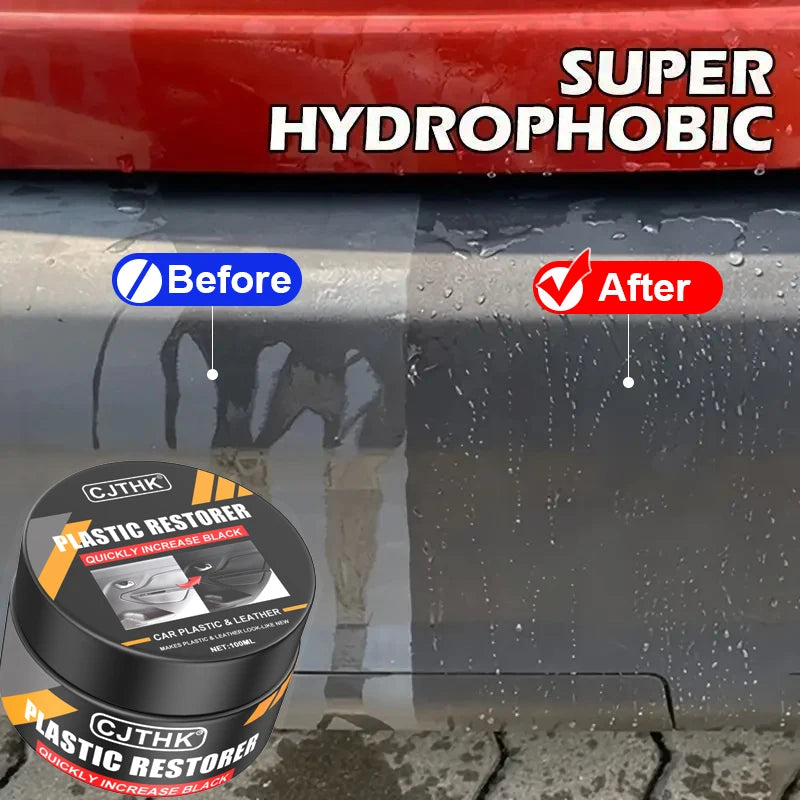 Car Plastic Restorer Back To Black Gloss Auto Interior Leather & Panel Renewal Wax Coating Agent