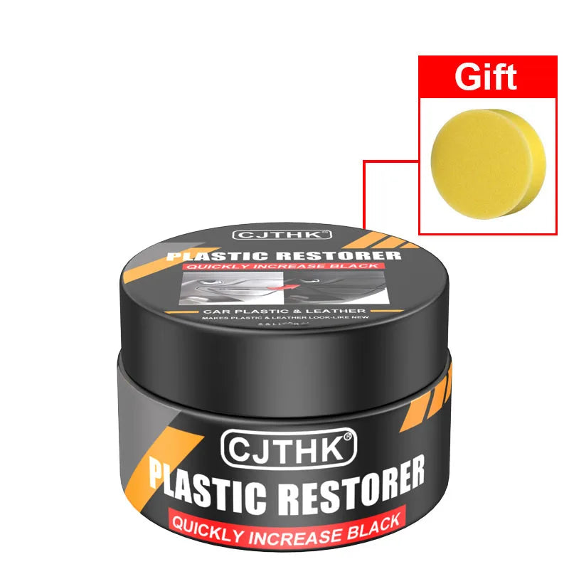 Car Plastic Restorer Back To Black Gloss Auto Interior Leather & Panel Renewal Wax Coating Agent
