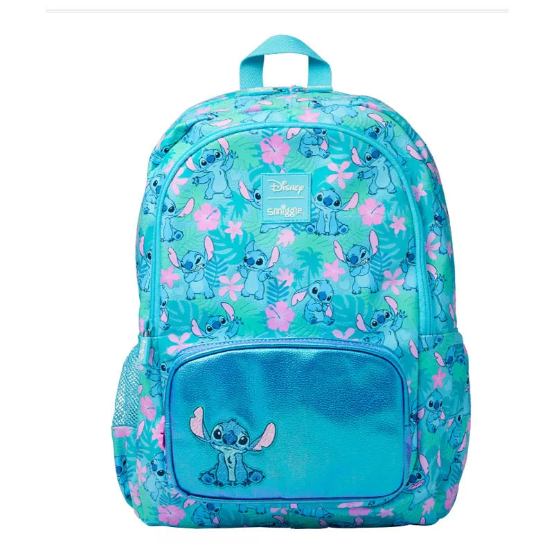 Blue Smiggle Disney backpack and accessories