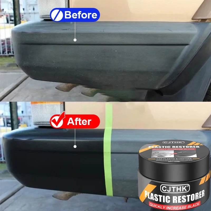 Car Plastic Restorer Back To Black Gloss Auto Interior Leather & Panel Renewal Wax Coating Agent