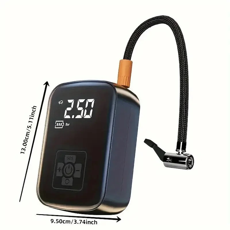 1pc Wireless Car Air Compressor Air Pump Electric Tire Inflator Pump for Motorcycle Bicycle Boat