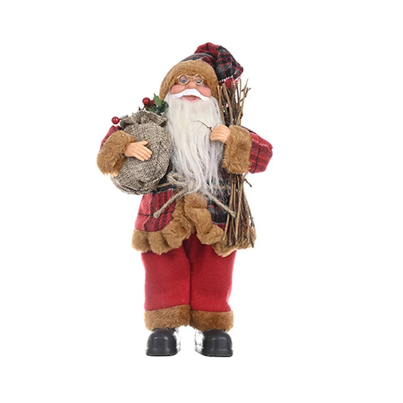 Merry Christmas Decorations For Home Santa Claus Chef Doll Christmas Tree Ornaments Navidad Natal Gifts New Year Plush Figurines