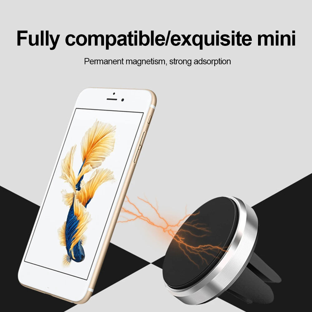 Magnetic Car Phone Holder Air Vent Mount Universal Mobile Smartphone Stand Bracket Magnet Support Cell Holder For Phone In Car
