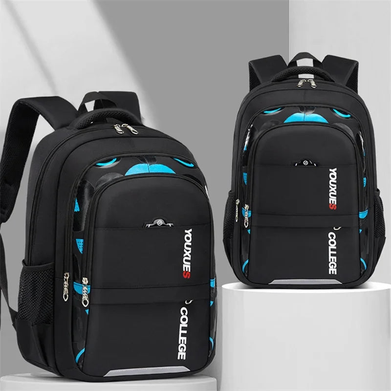 Useful Kids Backpack In Primary Schoolbag For Teenager Boys Waterproof Backpacks Book Bag