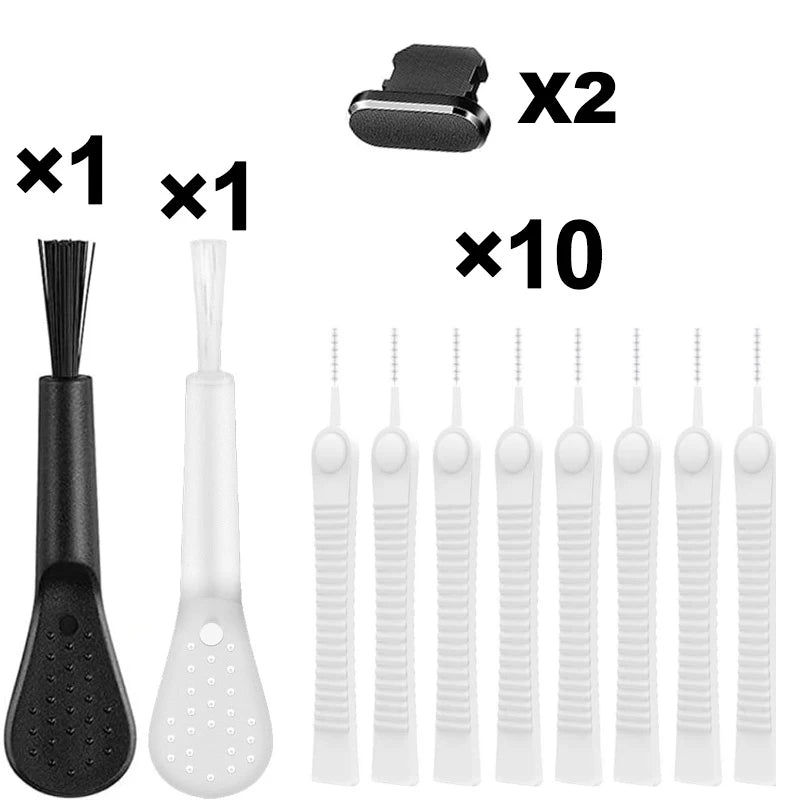 Dust Plug Mobile Dust Plug Cleaner for iPhone 14 13 Pro Max Mobile Port Cleaner Kit Computer Keyboard Cleaner Tool Cleaner Brush