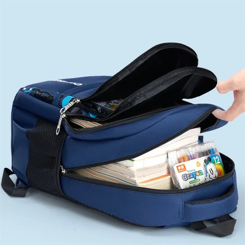 Useful Kids Backpack In Primary Schoolbag For Teenager Boys Waterproof Backpacks Book Bag