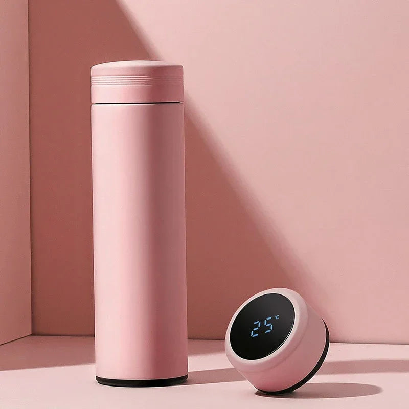 500ML Temperature Display Thermos Cup Stainless Steel Divided Thermos Bottle Outdoor Vacuum Insulated Cup