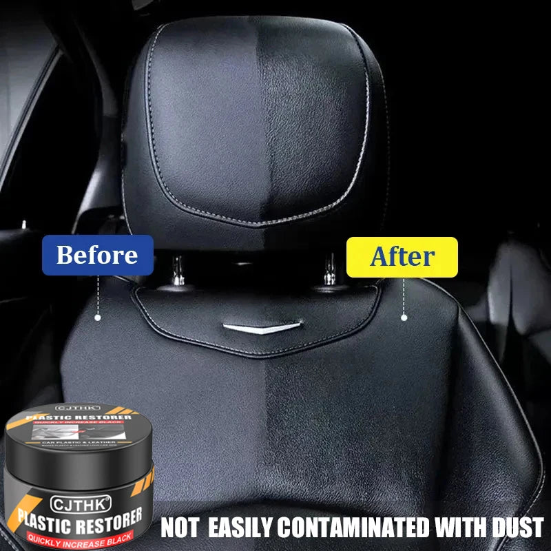 Car Plastic Restorer Back To Black Gloss Auto Interior Leather & Panel Renewal Wax Coating Agent