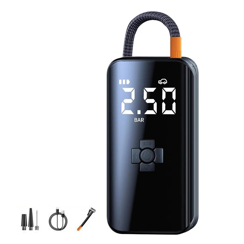 1pc Wireless Car Air Compressor Air Pump Electric Tire Inflator Pump for Motorcycle Bicycle Boat