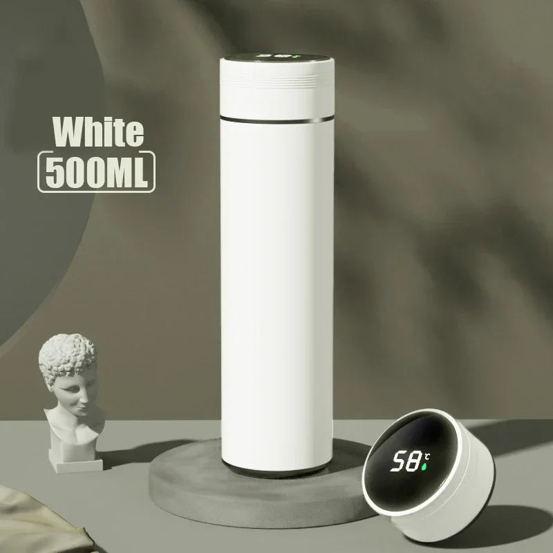 500ML Temperature Display Thermos Cup Stainless Steel Divided Thermos Bottle Outdoor Vacuum Insulated Cup