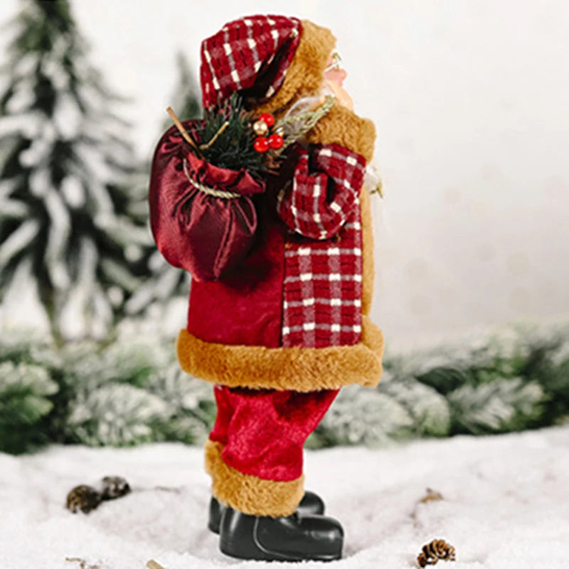 Merry Christmas Decorations For Home Santa Claus Chef Doll Christmas Tree Ornaments Navidad Natal Gifts New Year Plush Figurines