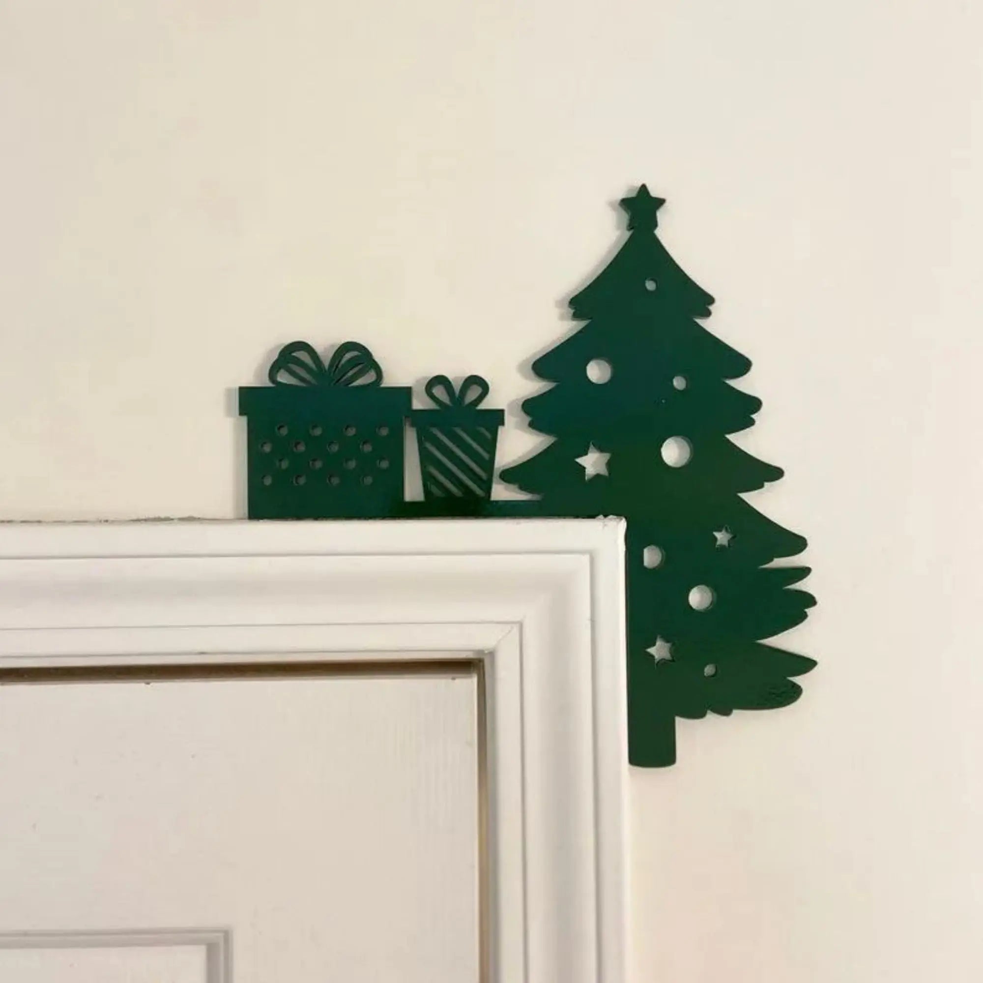 Christmas Decoration 2025 1pc Santa Clau Christmas Door Corner Decoration Diy Stitching Creatives Home Decor Colgante De Navidad